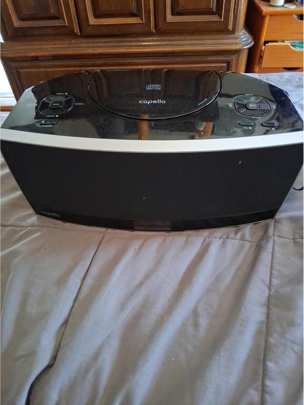 Capello Ci302 Home Stereo Speaker, Bluetooth CD FM Aux In USB, No Remote Jc